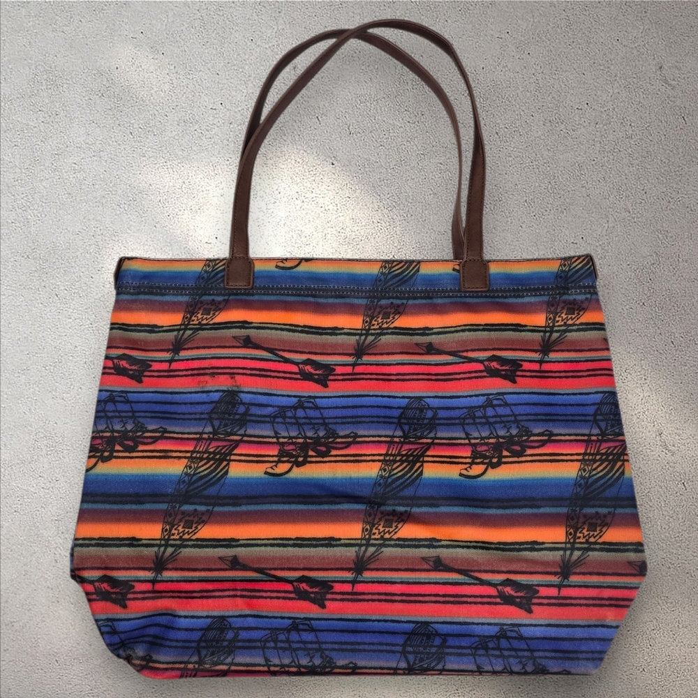 Catchfly Western Multi-color Tote Shoulder Bag - Picture 4 of 15